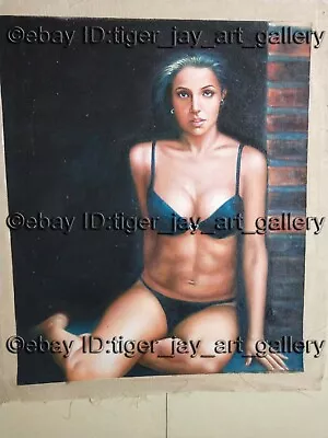 Vida Guerra Cuba Model Black Bikini Sexy Actress Havana Painting Original Signed • $115.70