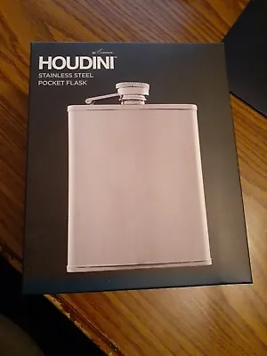 Houdini 6 Oz Stainless Steel Pocket Flask • $6.99