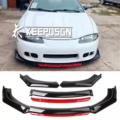 For Mitsubishi Eclipse MK2 95-99 Front Bumper Splitter Spoiler Diffuser Red Lip • $79.61