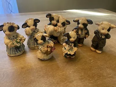 Enesco Mary’s Moo Moos 1995 Wedding Party: I’ll Never Love An Udder 7 Piece • $29.99