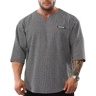 BIG SM EXTREME SPORTSWEAR Ragtop Rag Top Sweater T-Shirt Bodybuilding 3327-GREY • £68.80