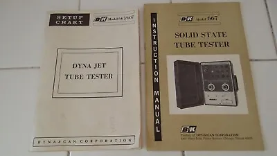 B&K Precision 607 & 667 Solid State Tube Tester - OEM Manuals Must Have • $23.95
