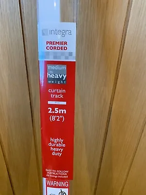 Integra® Premier Plastic Curtain Track White PVC Track Corded 2.5m  2 Available • £14.99