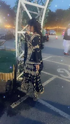 Pakistani Indian Wedding Party Wear Dress Used • £60