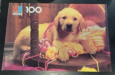 Vintage 1987 Junior Dog 100 Piece Jigsaw Puzzle Milton Bradley Kids New • $14.29