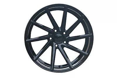 20x8.5 5x112 ET35 CB66.6 Gloss Black Tuner Wheel Fits Audi VW Mercedes One Rim • $265