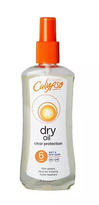 Calypso Clear Protection Dry Oil Wet Skin | Sunscreen SPF 6 | 200ml • £7.28