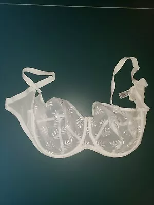 Panache Tango Bra Size 40FF Balconette Underwired White • £4.99