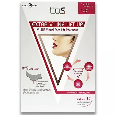 LUS EXTRA V-LINE LIFT UP (BEAUTY V-LINE FACE)-BAND+7 SHEETS- Free US Shipping • $25