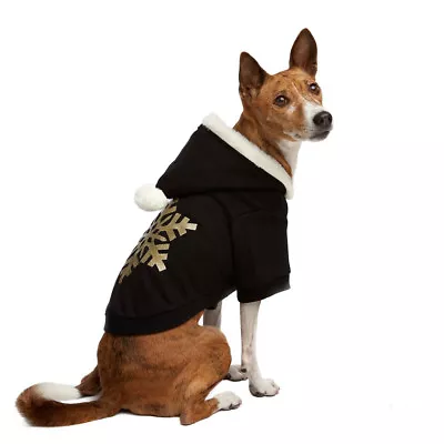 Martha Stewart Pets® Holiday SNOWFLAKE Dog Hoodie Christmas Sparkly Soft Warm  • $22.99