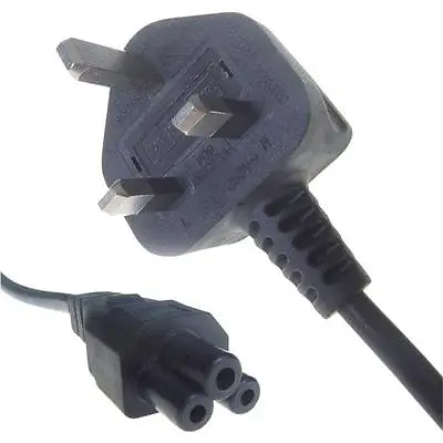 Clover Mickey Mouse Laptop UK Mains Power Cable Lead C5 • £4.99