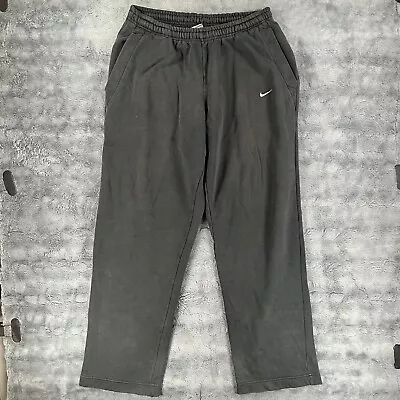 Vintage Nike Sweatpants Men’s XL Black Gray Tag Y2K Baggy Pockets • $18.65