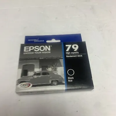 BRAND NEW / SEALED GENUINE OEM Epson 79 Black Ink Cartridge - EXP 2/2021 • $16.89