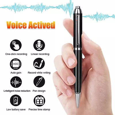 Digital Voice Activated Recorder Mini Small Hidden Audio Recording Pen Device US • $19.98