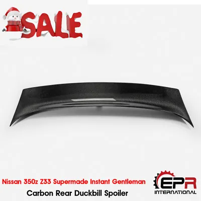 For Nissan 350z Z33 Supermade Instant Gentleman Carbon Rear Duckbill Spoiler • $1188