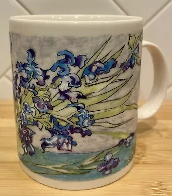 Chaleur Master Impressionists D. Burrows Blue Iris Van Gogh Colorful Mug 16 Oz • $24