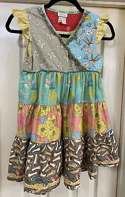 Matilda Jane Girl’s Dress Birds Butterflies Flowers Size 8 • $13.99