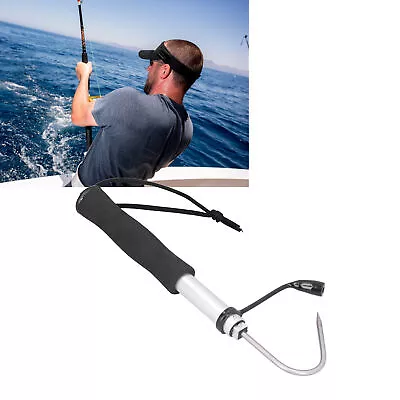 (Stretched Length: 60CM)Stainless Steel Telescopic Fishing Hook Fishing Gaffs • $20.56