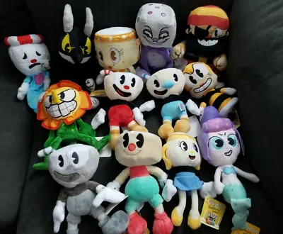 Cuphead Mugman Series Stuffed Plush Doll Toy Legendary Chalice King Dice Toys • $14.07