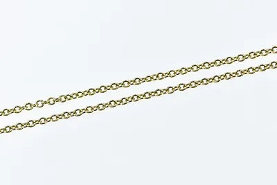 14K 1.8mm Cable Link Vintage Chain Necklace 18  Yellow Gold *45 • $203.96