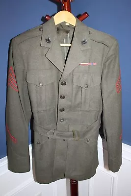 Original WW2 U.S. Marine Corps Named Uniform Jacket W/Insignia • $85