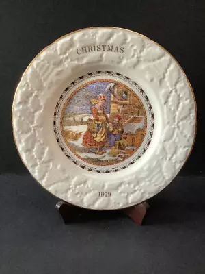 Vintage 1979 Coalport Christmas Plate Titled Christmas Morning 23cm Bone China • £9