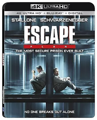 Escape Plan (2013) - 4K UHD Blu-ray - New Sealed - Stallone Schwarzenegger • £29.95