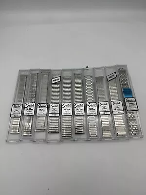 Vintage SPEIDEL Silver Metal Watch Band Strap Lot Of 10 New Old Store Stock • $50.01