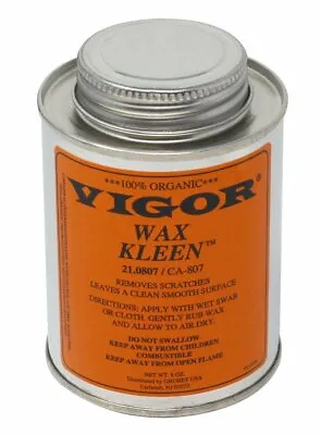 8 Oz Vigor Wax Kleen Wax Pattern Smoothing Cleaning Casting Scratch Removal • $32.10