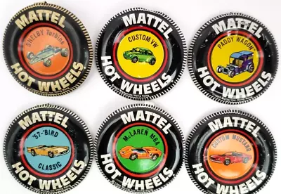 Original Vintage Hot Wheels REDLINE BUTTON BADGE PIN - Lot Of 6 - Nice Variety • $3.25