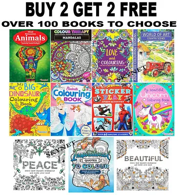 Adult Or Kids Colouring Book Books For Children For Adults Anti-Stress Relief • £3.49