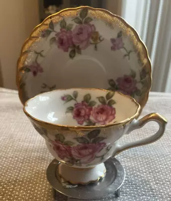 Vintage Tea Cup And Saucer Hand Painted No Brand • $25