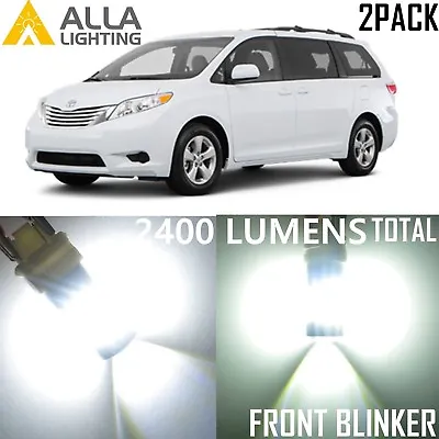 Alla Lighting Front Signal Light 1156NA White LED Blinker Bulb Lamps For Toyota • $17.98