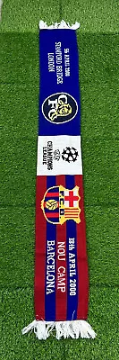 Barcelona V Chelsea Champions League Quarter-Final 2000 Football Scarf E77 • $25.25