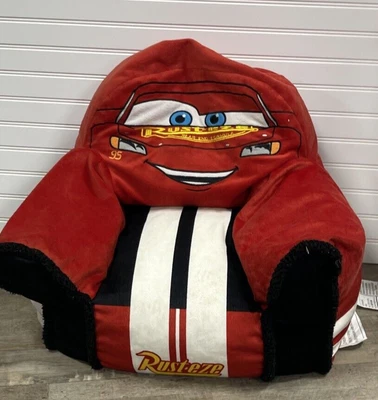 $59.99 • Buy Disney Pixar Cars 3 Lightning McQueen Race Car Kids Red White Bean Bag Chair