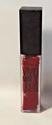 Maybelline Color Sensational Vivid Matte Liquid Lipstick - Red Punch - New • $5.49