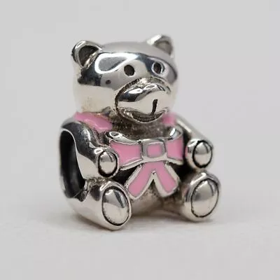 New Authentic Pandora Charm It's A Girl Bear Baby Daughter Mom #791124en24 • $11.31