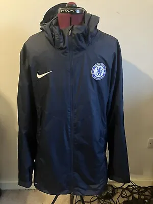 Chelsea FC Player/Staff Issue Nike Shield Rain Jacket Hooded Mens  Extra Large • £44.99