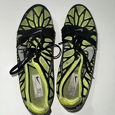 £12.98 • Buy Nike Track Field Running Shoes Size 10.5 USA 429931-700 Yellow Black 44.5 EUR