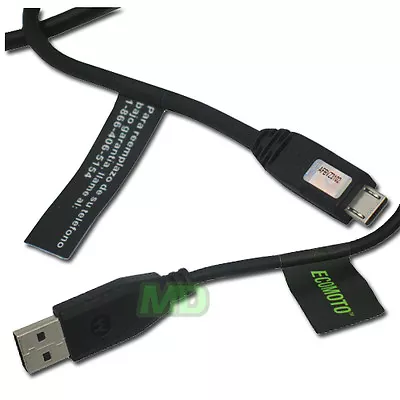 Original Motorola ECOMOTO Micro USB Data Sync Cable For V8 V9 Q9 Cliq NEW  • $98.99