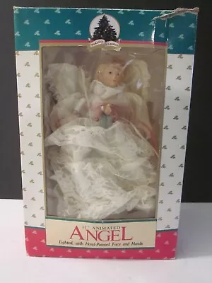 Vintage 1991 Holiday Classics 11  Animated Angel Christmas Tree Topper - Works • $13.95