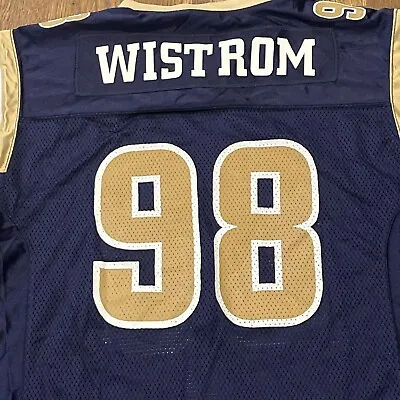 Los Angeles Rams Wistrom Jersey Size Large 14-16 Blue Reebok • $6.14