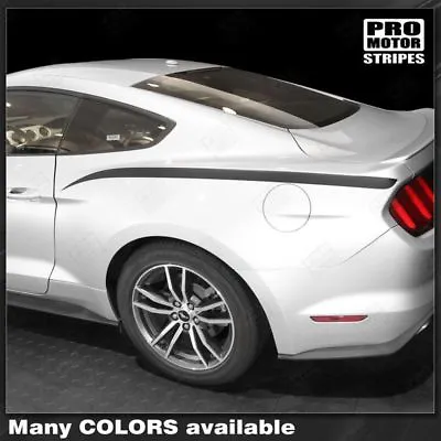 Ford Mustang 2005-2023 Rear Quarter Side Stripes Decals (Choose Color) • $21