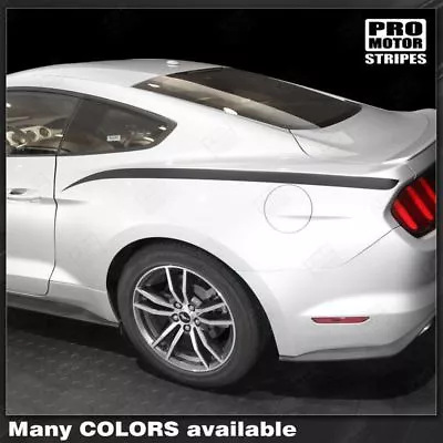 Ford Mustang 2015 2016 2017 Rear Quarter Side Stripes Decals (Choose Color) • $21