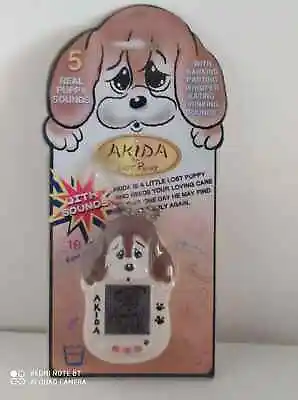 Vtg Akida The Lost Puppy B/o Virtual Reality Pet Electronic Game Keychain Noc • $40