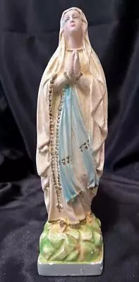 Vintage 9  Plaster Statue Of Mary Our Lady Of Fatima • $9.99