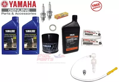 YAMAHA Outboard Maintenance Oil Kit F15C F20 F25 T25 NGK DPR6EB-9 Gear Lube Pump • $77.95