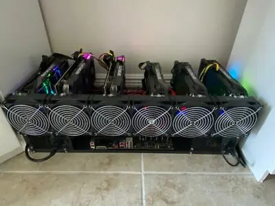 $1999 • Buy Mining Rig With 6 Gpu Rtx 3070 (Non Lhr) With Ssd Win10 Dual Power Supply