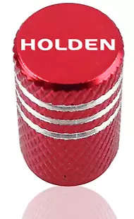 Holden HSV Aluminium Red Tyre Valve Caps- Fit Any Holden • $14.96