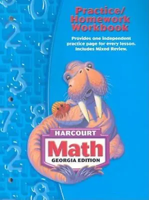 $7.51 • Buy Georgia Harcourt Math: Practice/Homework Workbook, Grade 3